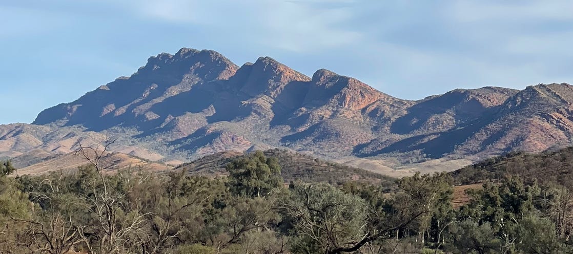 classic image of the Elder Range from a Flinders Ranges tour